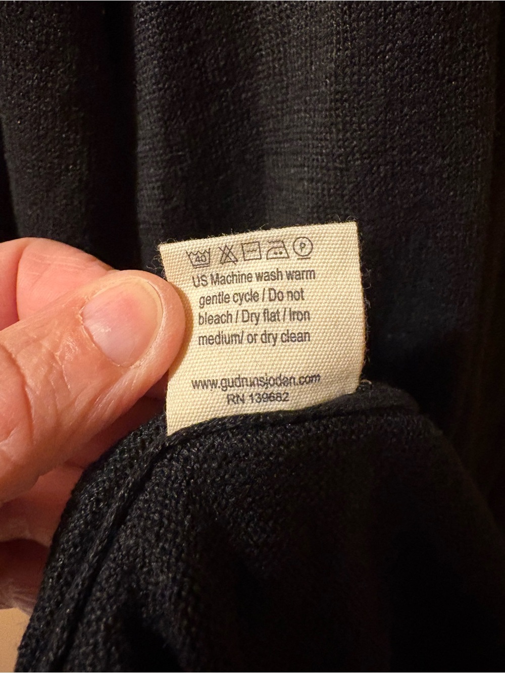 Gudrun Sjoden Black Linen Mini Dress - Picture 5 of 5